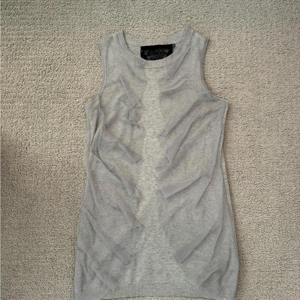 VINTAGE COUTURE Sweater Sleeveless 2008 Size medium Blouse Top Tuni